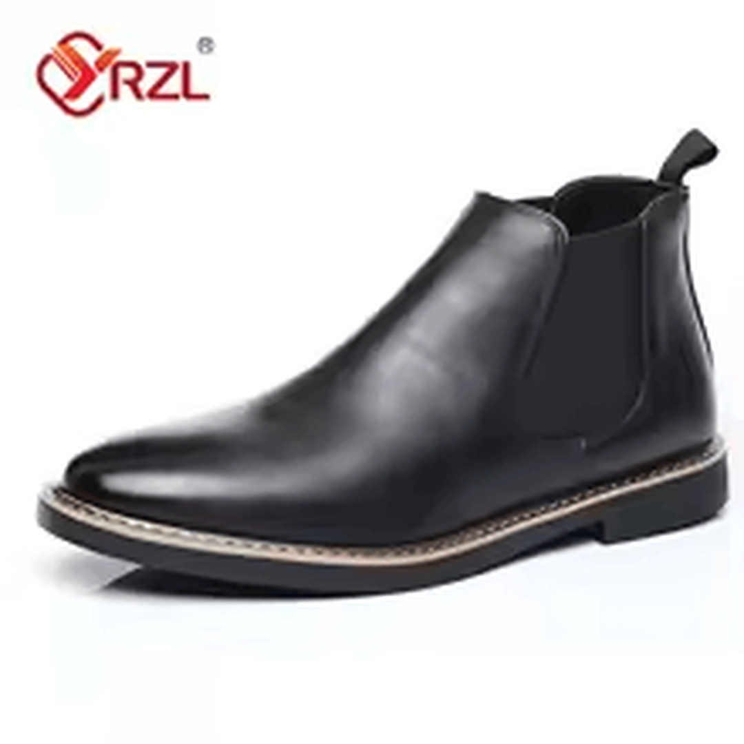 Botines hombre estilo ejecutivo en cuero negro con diseño elegante