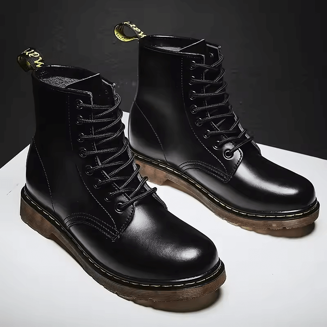 Botines hombre Trama Inglesa negros con cordones y diseño urbano elegante