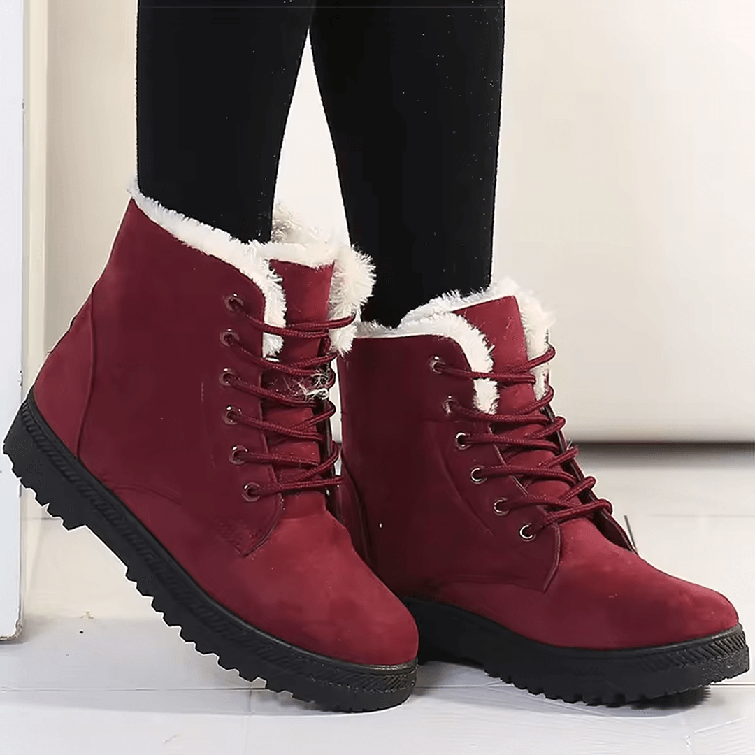 Botines mujer Bruma Fuerte color vino tinto con estilo casual y suela de agarre fuerte